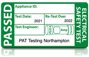 PAT Testing in Northampton - Pass Label